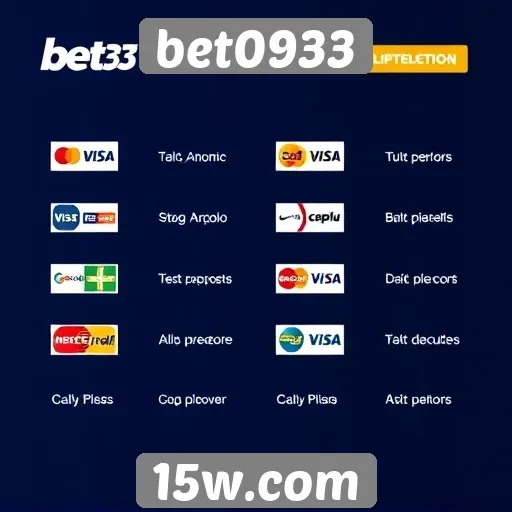 Opções de pagamento disponíveis no bet0933